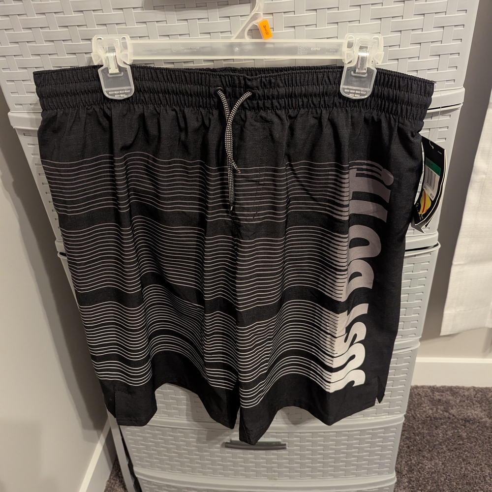 Nike Black Hang Tag with Barcode and Yellow Price Sticker